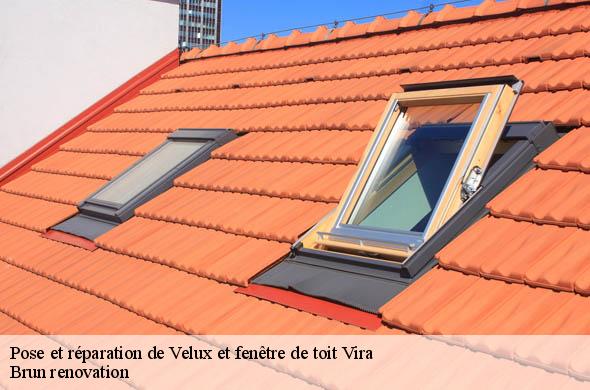 Pose et réparation de Velux et fenêtre de toit vira-66220 Brun renovation