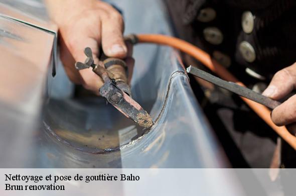 Nettoyage et pose de gouttière  baho-66540 Brun renovation