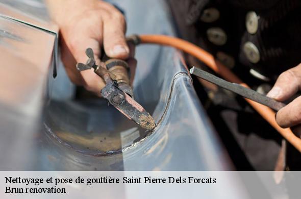 Nettoyage et pose de gouttière  saint-pierre-dels-forcats-66210 Brun renovation