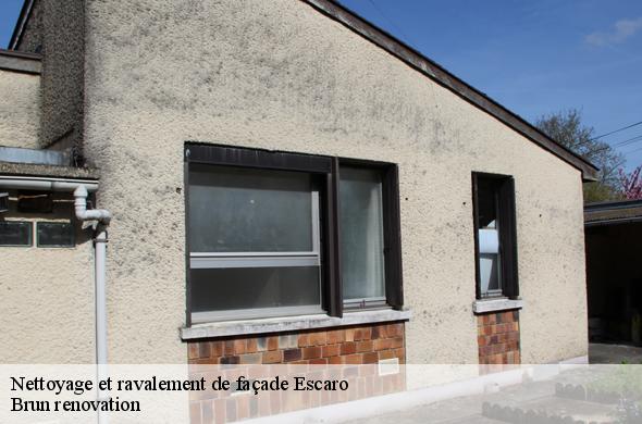 Nettoyage et ravalement de façade  escaro-66360 Brun renovation