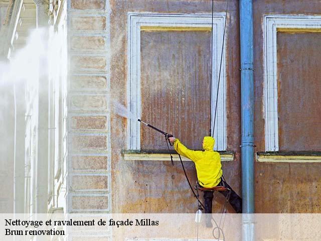 Nettoyage et ravalement de façade  millas-66170 Brun renovation